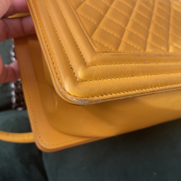 Chanel Boy Flap Bag Quilted Lambskin Old Medium - Picture 10 of 12